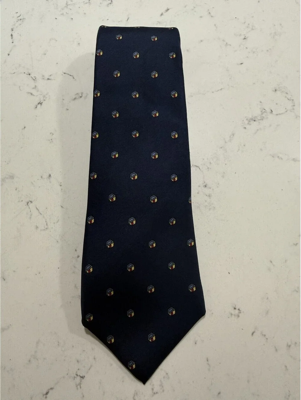 Vintage Egon Von Furstenberg Men’s Tie Blue